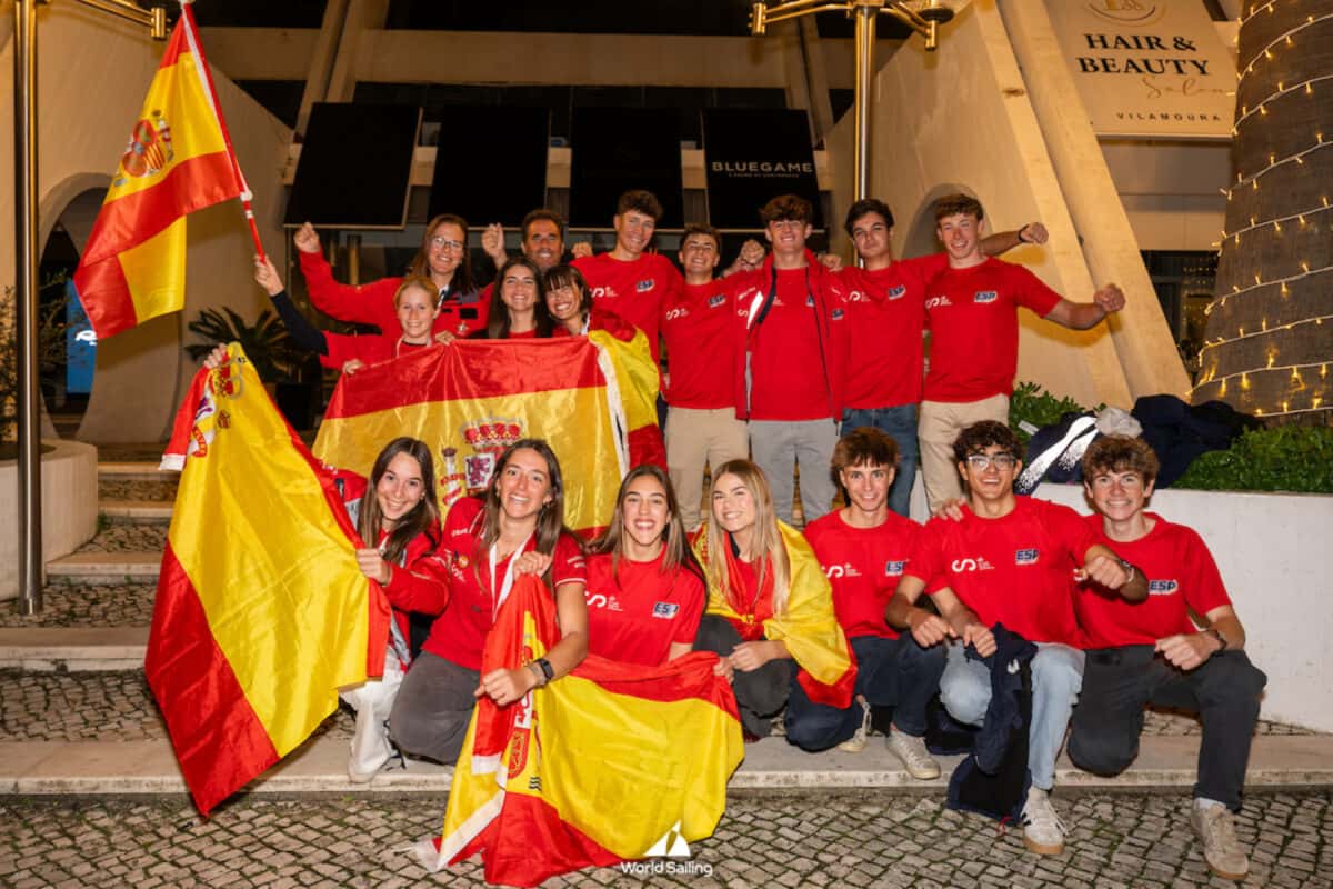 Spain's team at the 2025 Youth Sailing World Championships