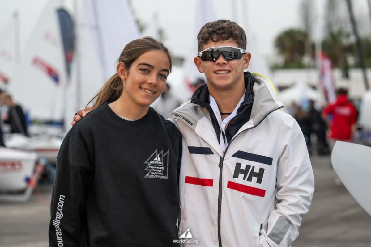 Isabel Rivera Fernandez and Gian Marco Piovanetti are competing for Puerto Rico at the 2025 Youth Sailing World Championships
